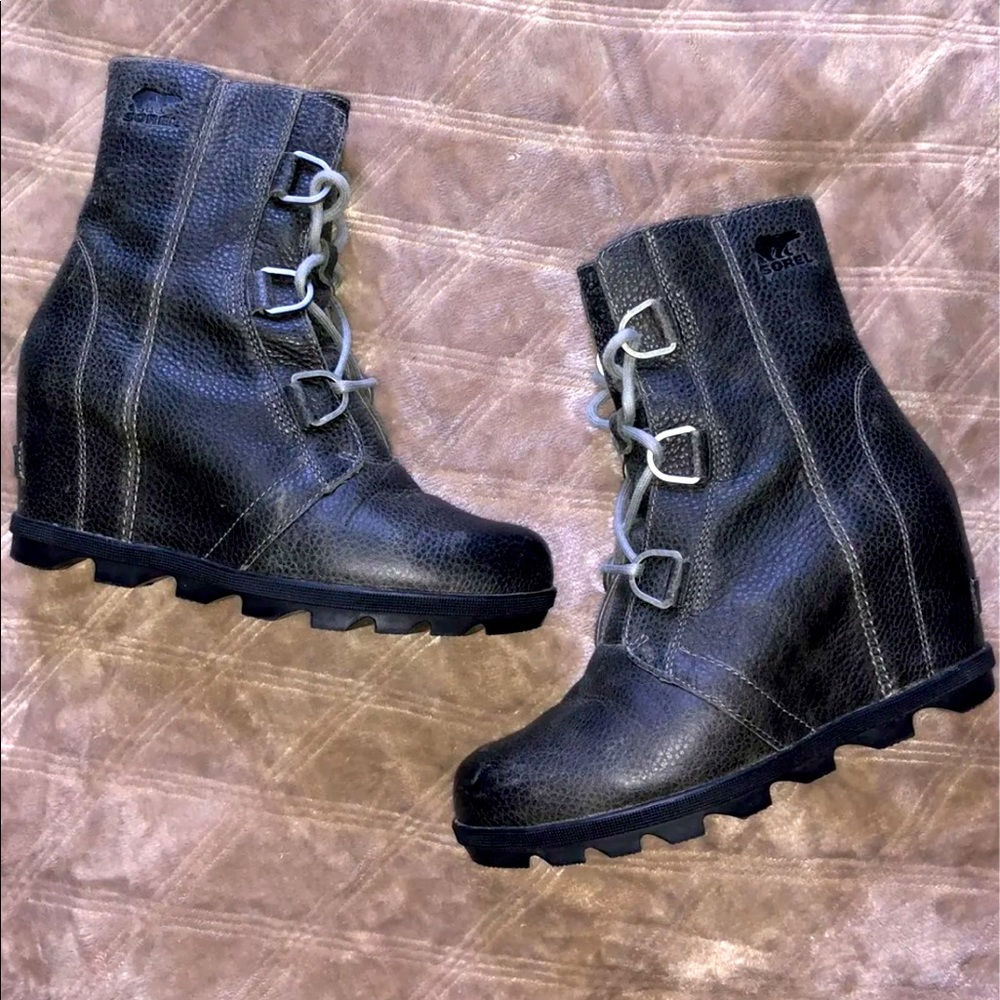 Boots Snow By Sorel In Black & Grey, Size: 11 main image 0